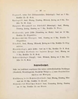 26-29, Rechtswissenschaft