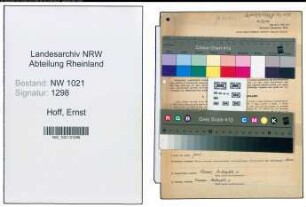 Entnazifizierung Ernst Hoff , geb. 09.07.1899 (Staedt.hilfsangest.)