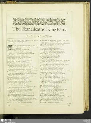 The life and death of King John