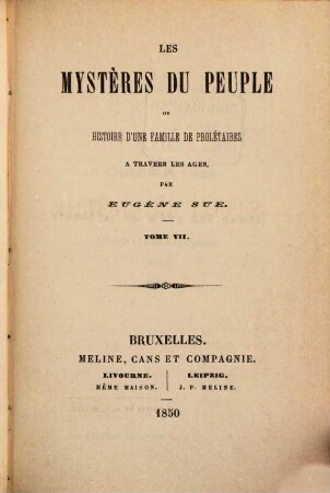 Les mystères du peuple, ou histoire d'une famille de prolétaires à travers les âges, 7