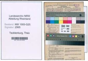 Entnazifizierung Theo Tecklenburg , geb. 05.01.1914 (Kaufmann)