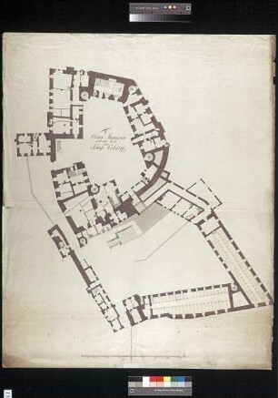 Grundriss des Erdgeschosses von Schloss Colditz