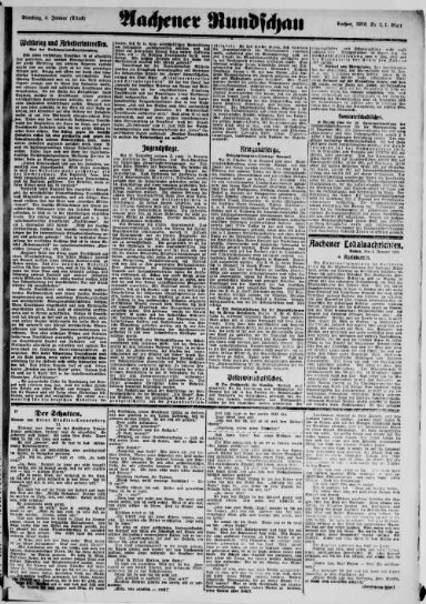 Titelseite einer Zeitung
