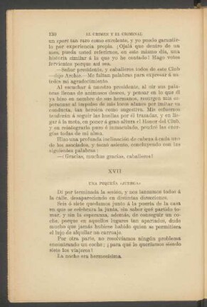 XVII - Una pequeña "juerga"