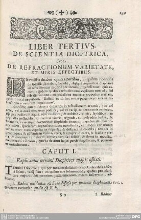 LIBER TERTIUS. DE SCIENTIA DIOPTRICA.