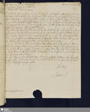 Bl. 382. SvC, Julius an SvC, Veit Hans