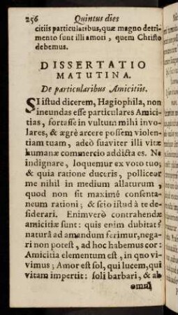 256-267, Si istud dicerem, Hagiophila, non ineundas ...