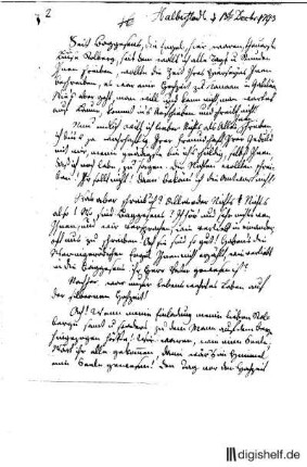 2: Brief von Johann Wilhelm Ludwig Gleim an Luise Gräfin Stolberg-Stolberg und Christian Stolberg-Stolberg