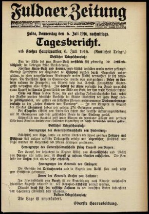 Ausgabe vom Donnerstag, den 06. Juli 1916.