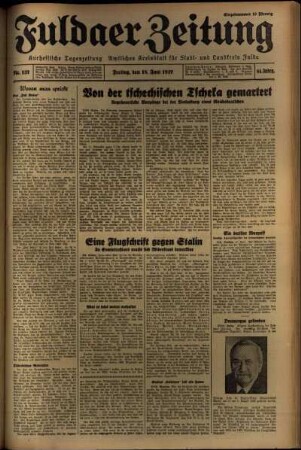 Ausgabe vom Freitag, den 18. Juni 1937.