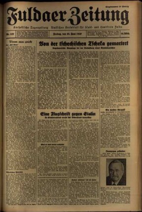 Ausgabe vom Freitag, den 18. Juni 1937.