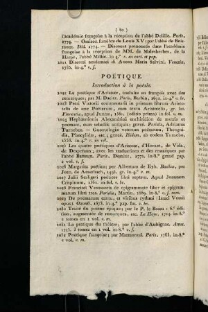 80-85, Introduction à la poesie. - Collections et extraits de Poetes grecs.