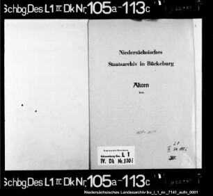 Verzeichnis der Krüger in den Dörfern der Ämter Stadthagen, Rodenberg, Sachsenhagen, Hagenburg, Bokeloh, Mesmerode und Arensburg