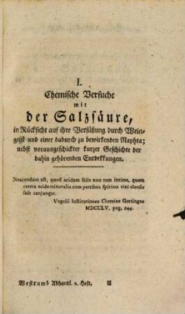 Kleine physikalisch-chemische Abhandlungen, 1,2