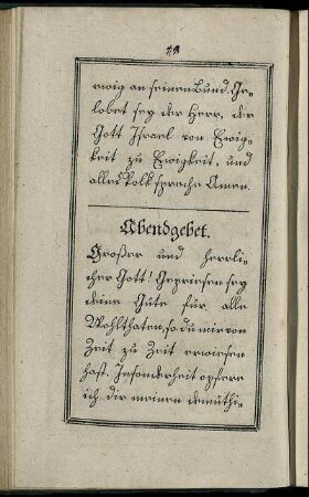 Abendgebet