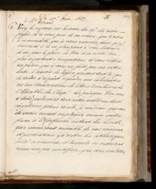X. Lettre à Mr. Arnaud du 20. Jain 1683.