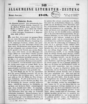 Leist, B. W.: Die Bonorum possessio. Bd. 1-2, Abt. 1-2. Ihre geschichtliche Entwicklung und heutige Geltung. Göttingen: Vandenhoeck & Ruprecht 1844-48