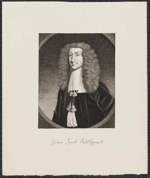 Icones Professorum Marpurgensium — Bildnis des Johann Jacob Waldschmiedt (1644-1689)