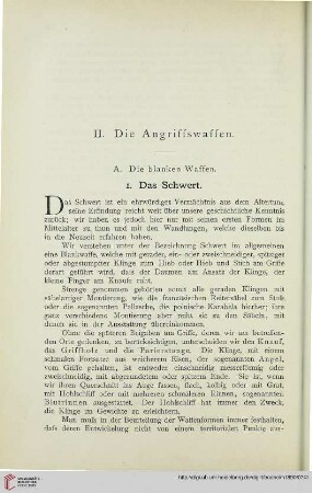 A. Die blanken Waffen