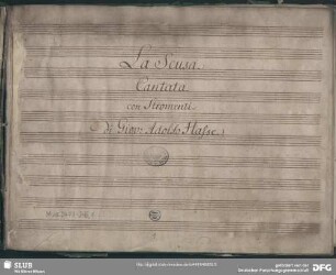La Scusa - Mus.2477-J-6,1 : A, orch, bc - D; HanH 45