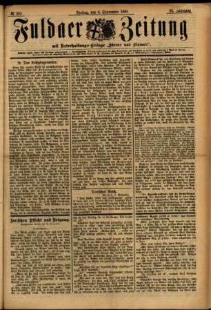Ausgabe vom Freitag, den 06. September 1895.