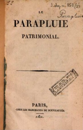 Le Parapluie patrimonial