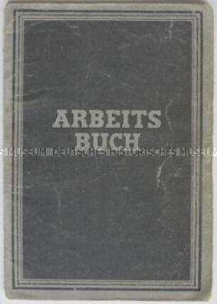 Arbeitsbuch des Arbeitsamtes Potsdam