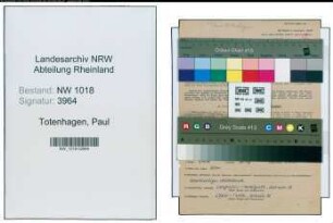 Entnazifizierung Paul Totenhagen , geb. 04.12.1899 (Arbeiter)