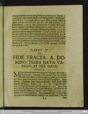 Caput IV. De Fide Fracta A Domino Feudi Data Vasallo, Et Vice Versa