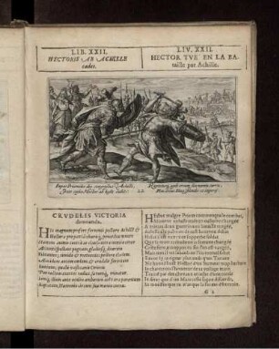 Liv. XXII. Hector tve en la Bataille par Achille