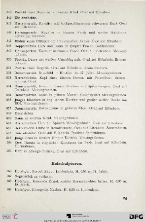 Holzskulpturen (Nr.566-587)