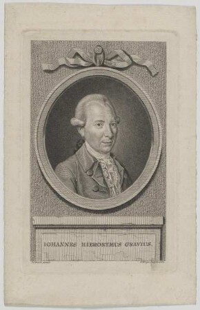 Bildnis des Iohannes Hieronymus Gravius