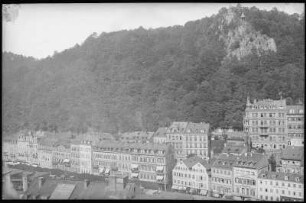 Karlsbad. Alte Wiese und Hirschensprung über Hotel Metropole