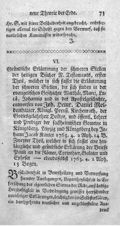 VI. Gründliche Erläuterung der schweren Stellen der heiligen Bücher Neuen Testaments. T.1.2.