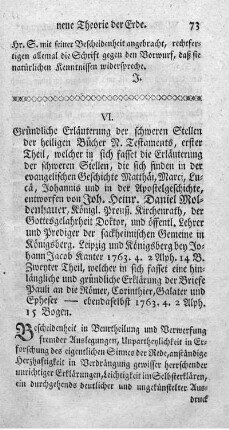 VI. Gründliche Erläuterung der schweren Stellen der heiligen Bücher Neuen Testaments. T.1.2.