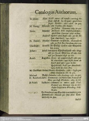 Catalogus Authorum