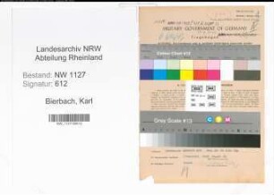 Entnazifizierung Karl Bierbach , geb. 10.02.1911 (Lehrer)