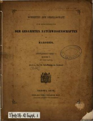 Ueber die Entwickelung des Hymen's