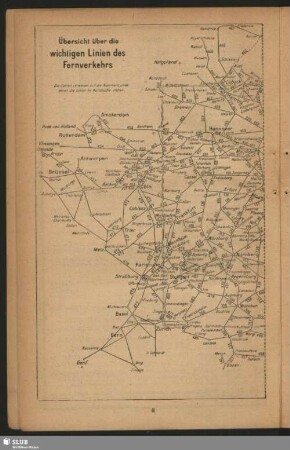 Übersicht über die Linien des Fernverkehrs
