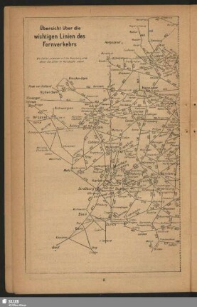 Übersicht über die Linien des Fernverkehrs