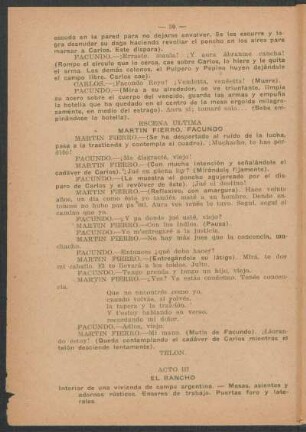 Acto III - El rancho