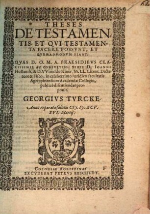 Theses de testamentis
