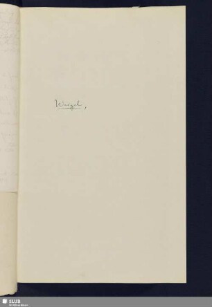 Nr. 33. Weigel, Karl Christian Leberecht