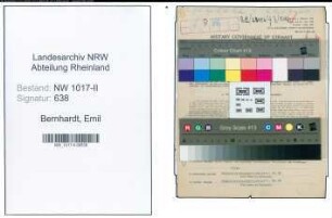 Entnazifizierung Emil Bernhardt , geb. 04.10.1901 (Fabrikant)