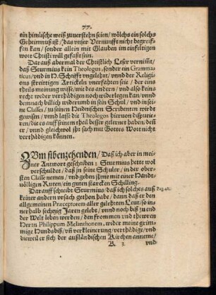 Zum sibenzehenden ...
