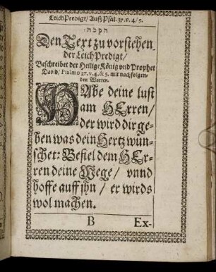 [LeichPredigt.]