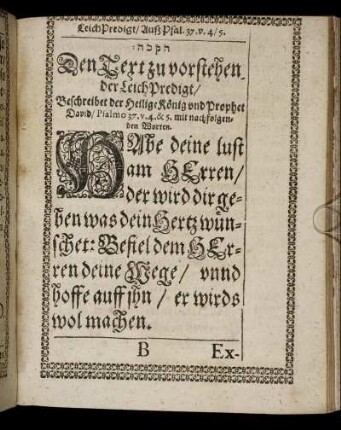 [LeichPredigt.]