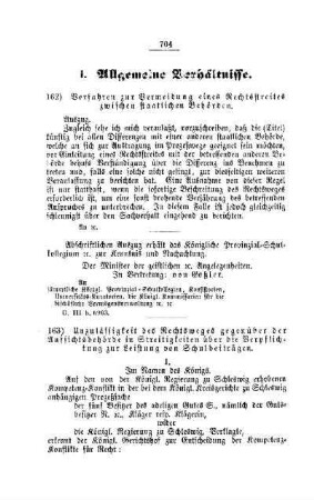 Unzulässigkeit des Rechtsweges gegenüber der Aufsichtsbehörde in Streitigkeiten über die Verpflichtung zur Leistung von Schulbeiträgen : [I. Allgemeine Verhältnisse]