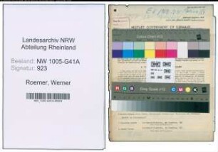 Entnazifizierung Werner Roemer , geb. 27.10.1912 (Polizist)