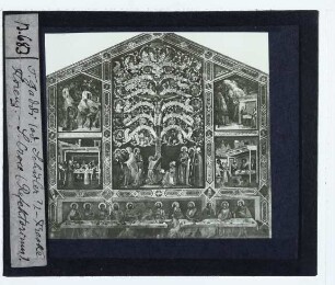 Gaddi (Taddeo), Der Lebensbaum und das Abendmahl (Fresko) (Florenz, S. Croce)